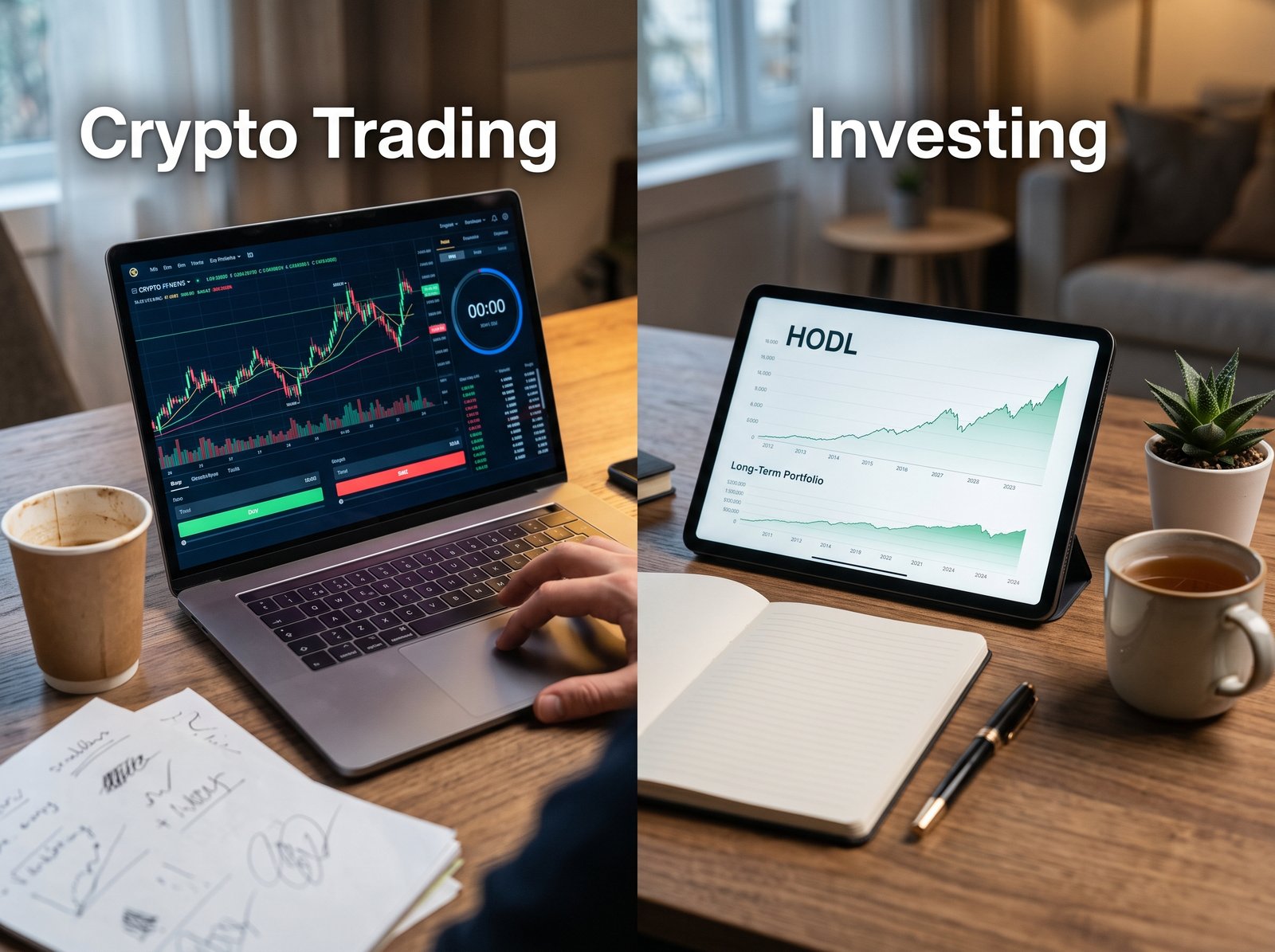 Crypto Trading iyo Investing: Waa Maxay Farqiga? 1 trading vs investment
